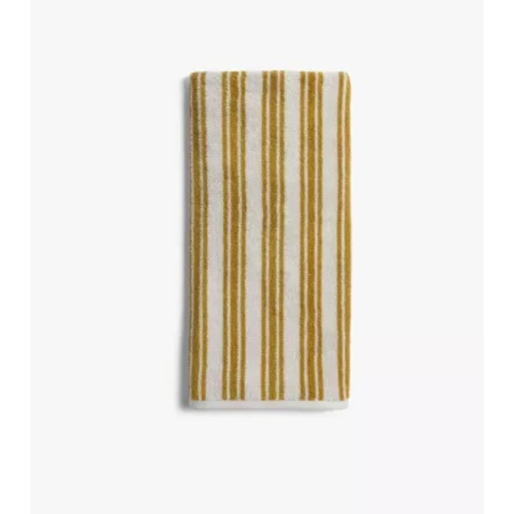 Striped Supersoft Bath Hand Towel Parchment & Absinthe Parachute From Target